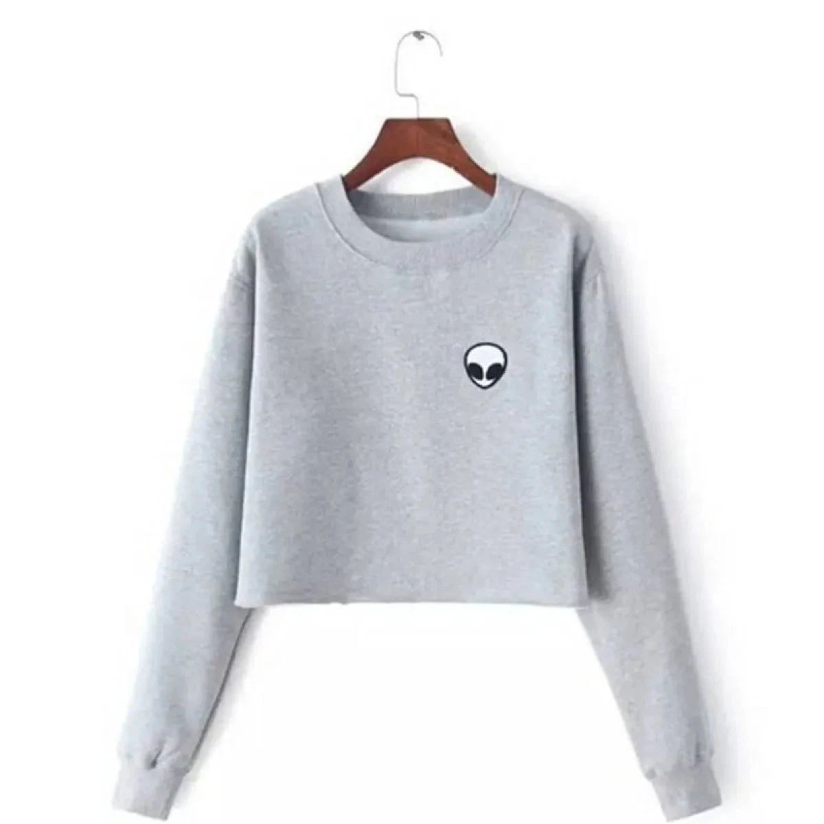 Alien Fleece Crop Top Sweater - Image 2