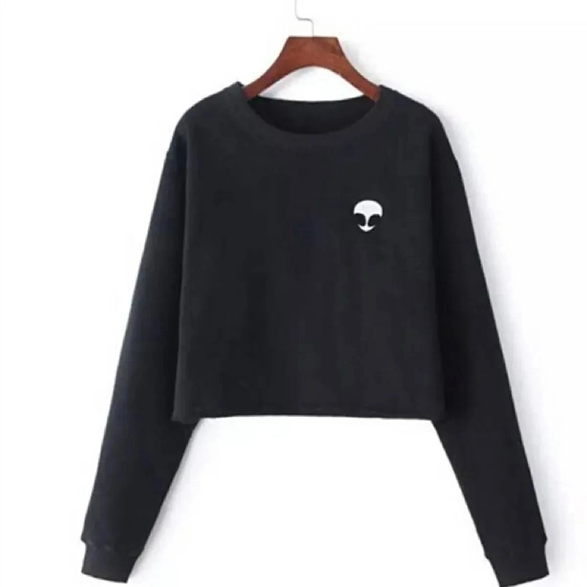 Alien Fleece Crop Top Sweater - Image 4