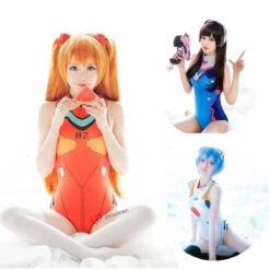 D.VA, Mercy, Asuka Cosplay Swimsuit