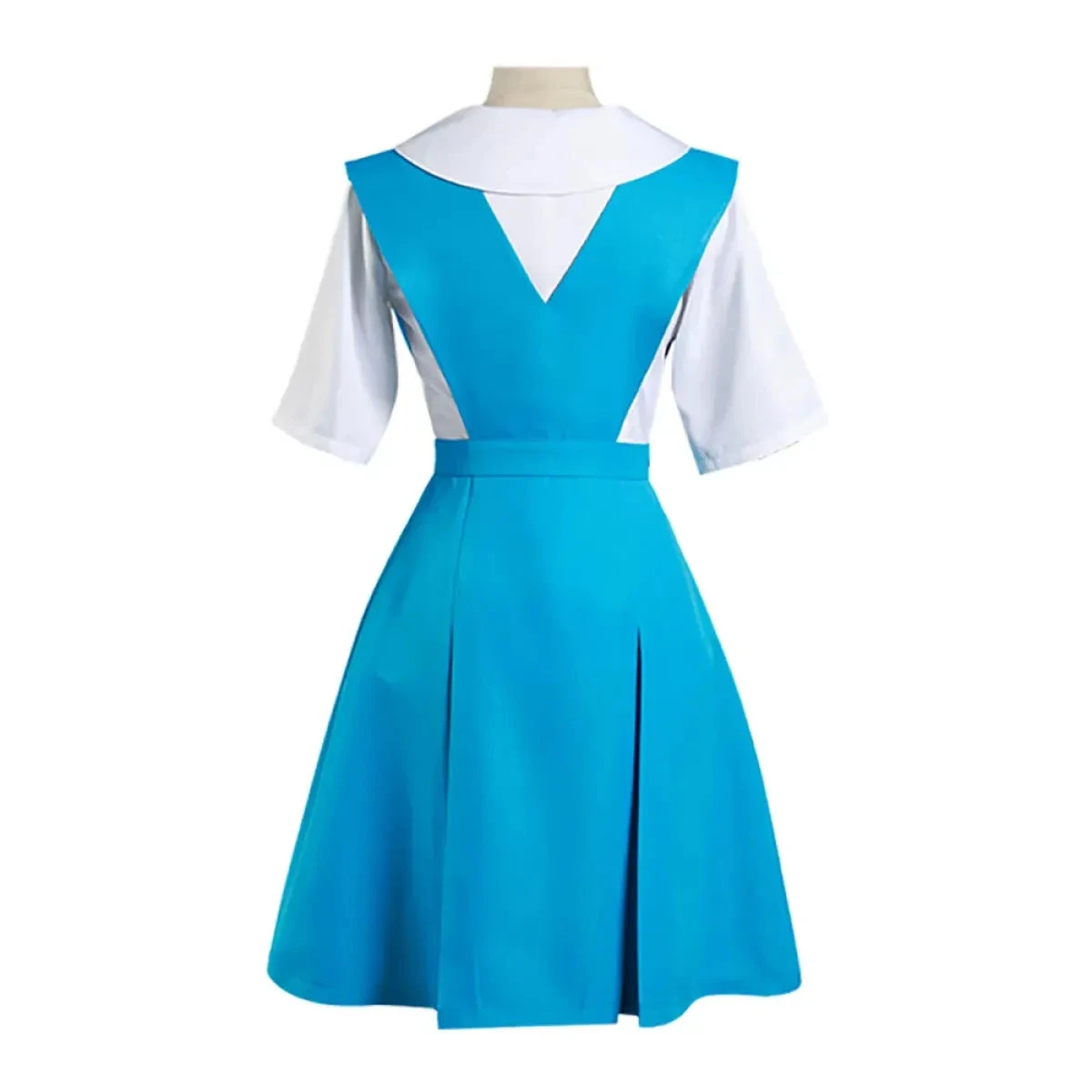 Rei Ayanami & Asuka Langley Soryu Cosplay Costume - School Uniform Dresses - Image 3