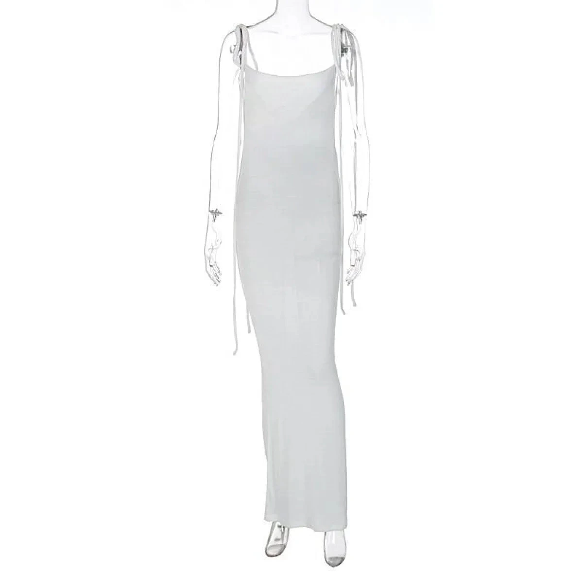 Lace Up Backless Dress - Image 15