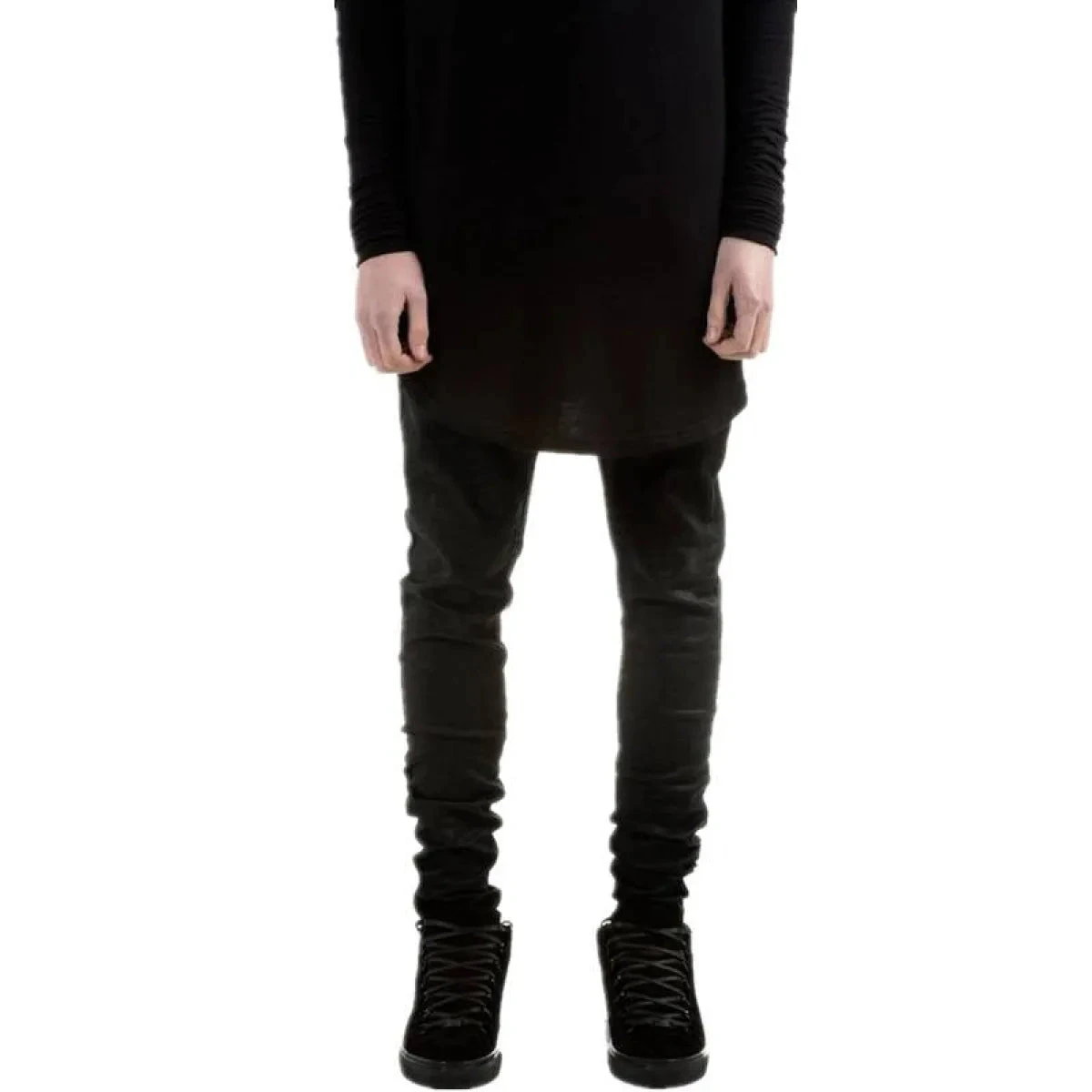 Fashion Black Skinny Trousers - Image 6
