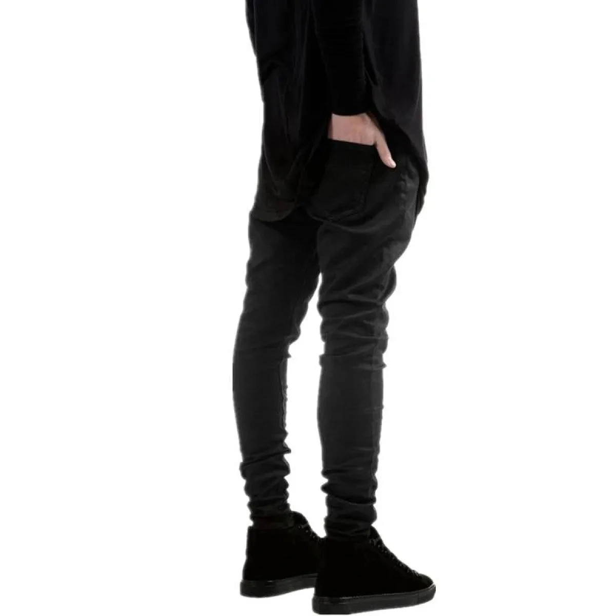 Fashion Black Skinny Trousers - Image 5