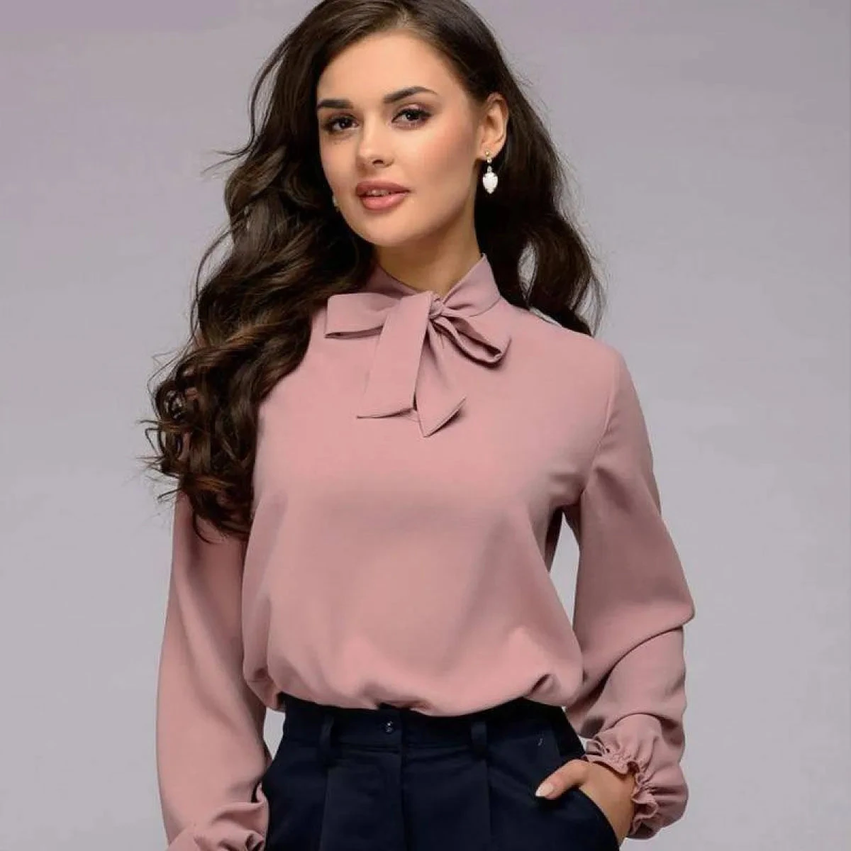 Bow Tie Blouse - Image 2
