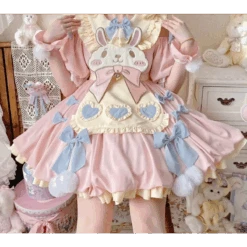 Pastel Lolita Bunny Bow Dress