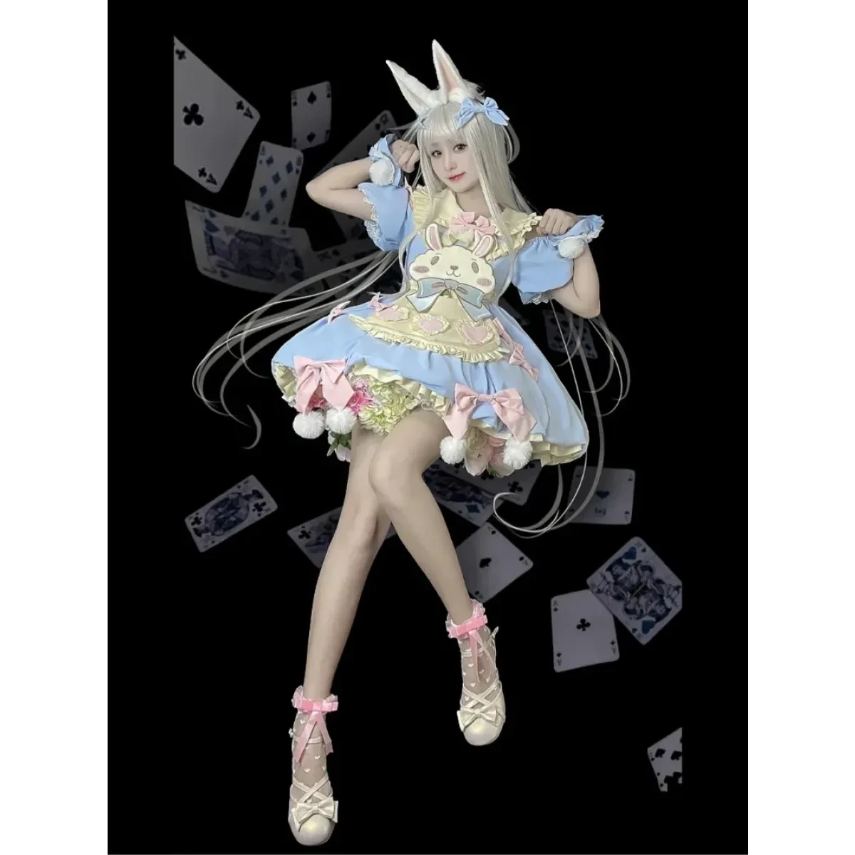 Pastel Lolita Bunny Bow Dress - Image 18