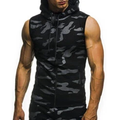 Camouflage Sleeveless Shirt