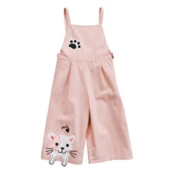 Cat Embroidered Harajuku Romper
