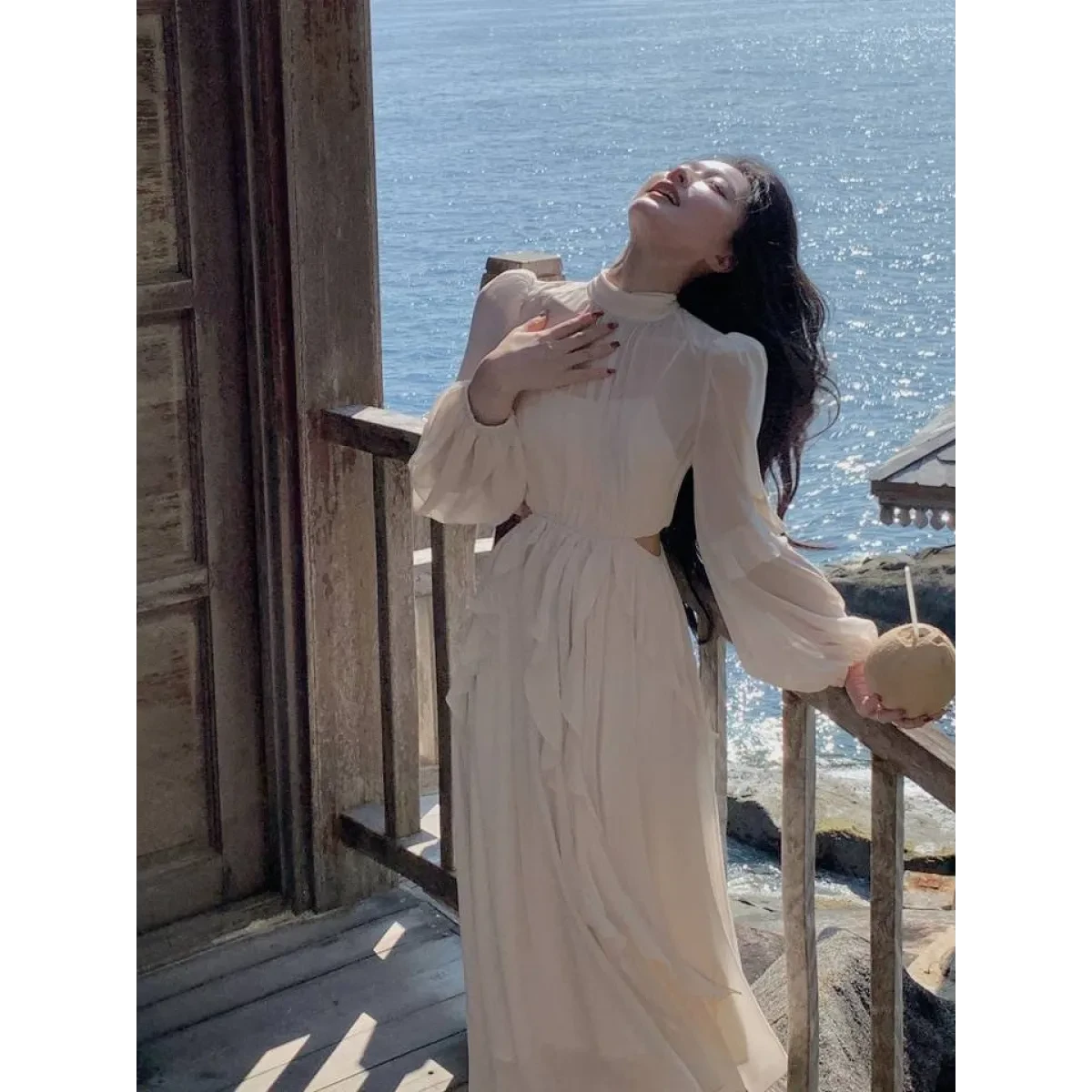 Chiffon Delight Mini Dress - Image 2