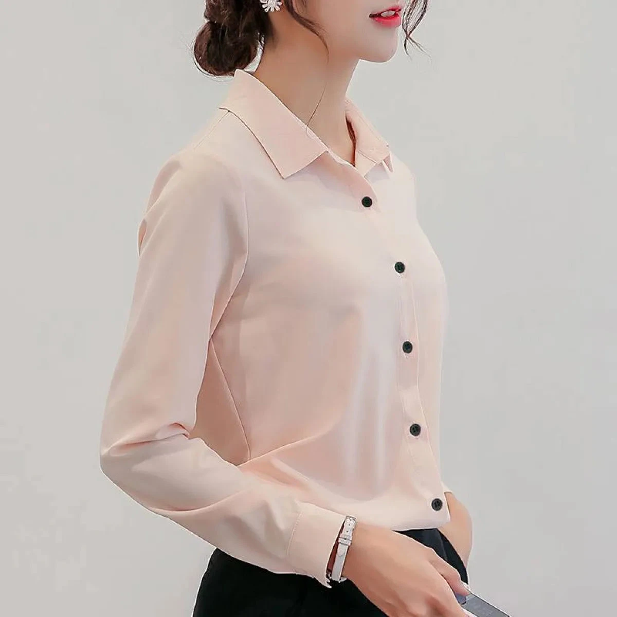 Chiffon Office Shirt - Image 3