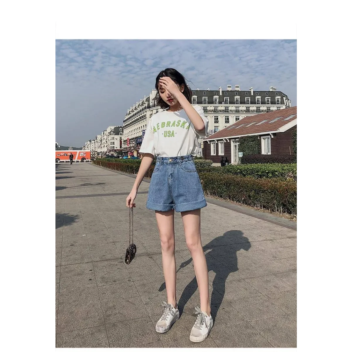 Classic Harajuku Jean Shorts - Image 9