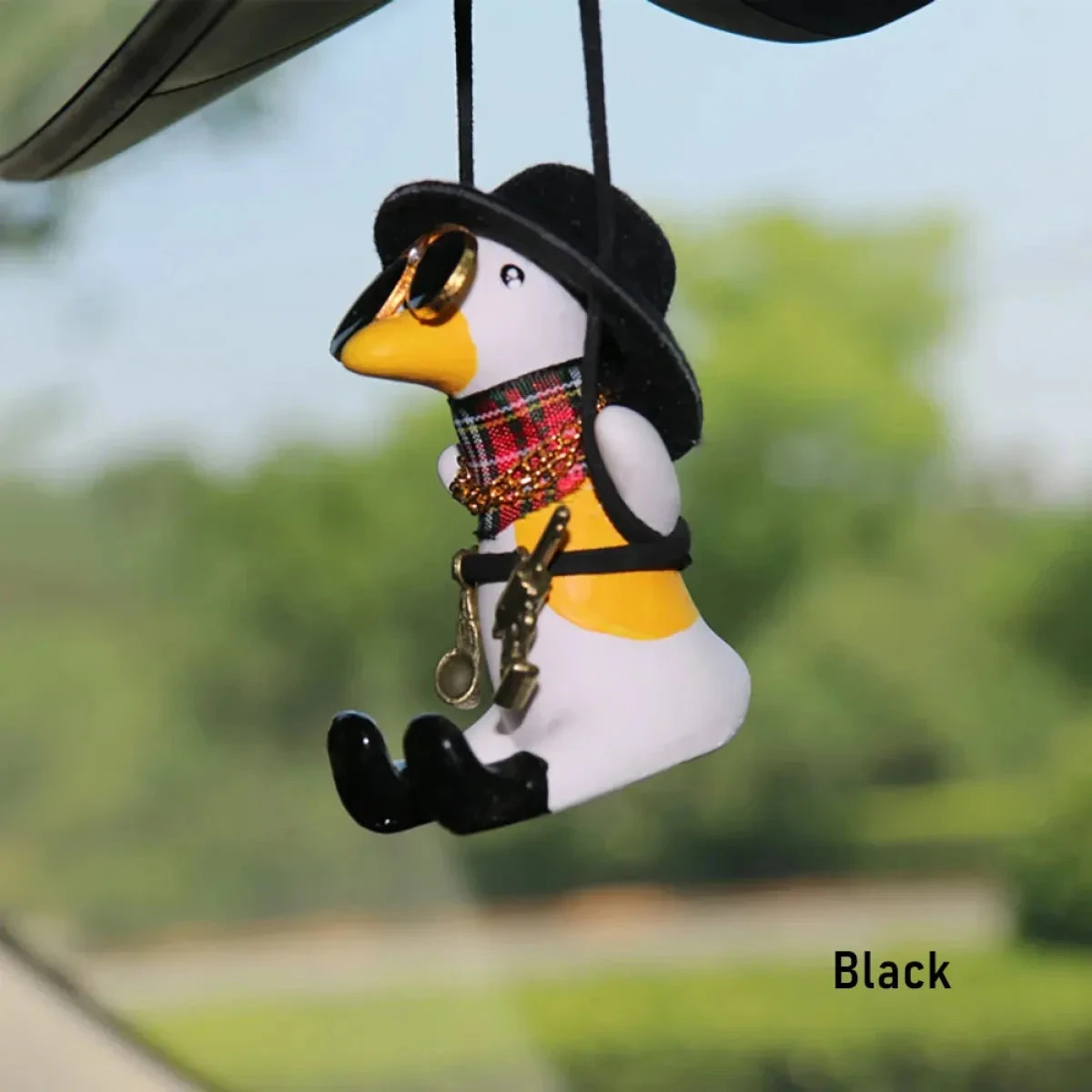 Cute Anime Cowboy Duck Car Pendant - Image 12