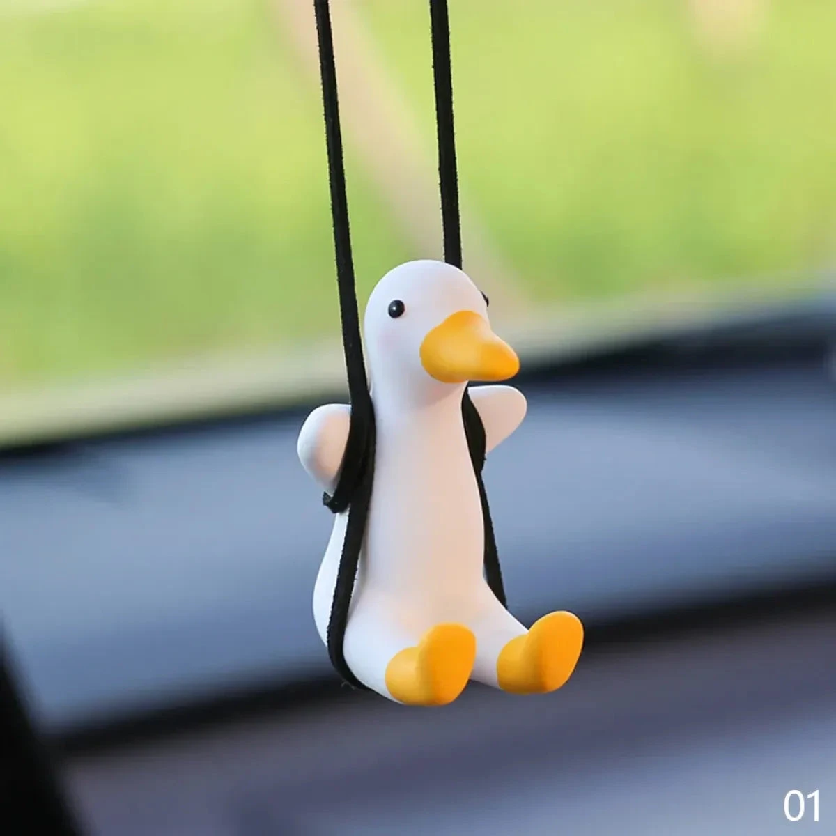 Cute Anime Cowboy Duck Car Pendant - Image 13