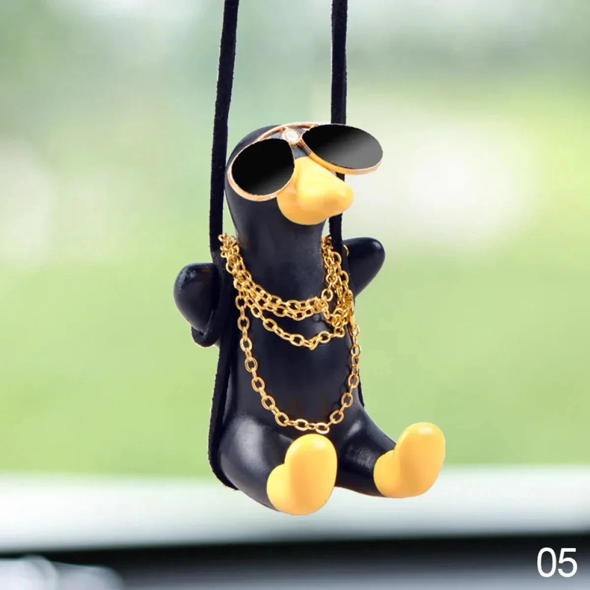 Cute Anime Cowboy Duck Car Pendant - Image 17