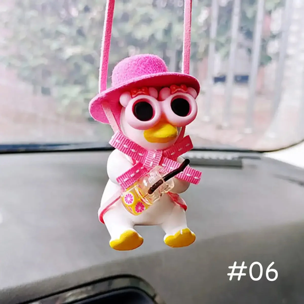 Cute Anime Cowboy Duck Car Pendant - Image 18