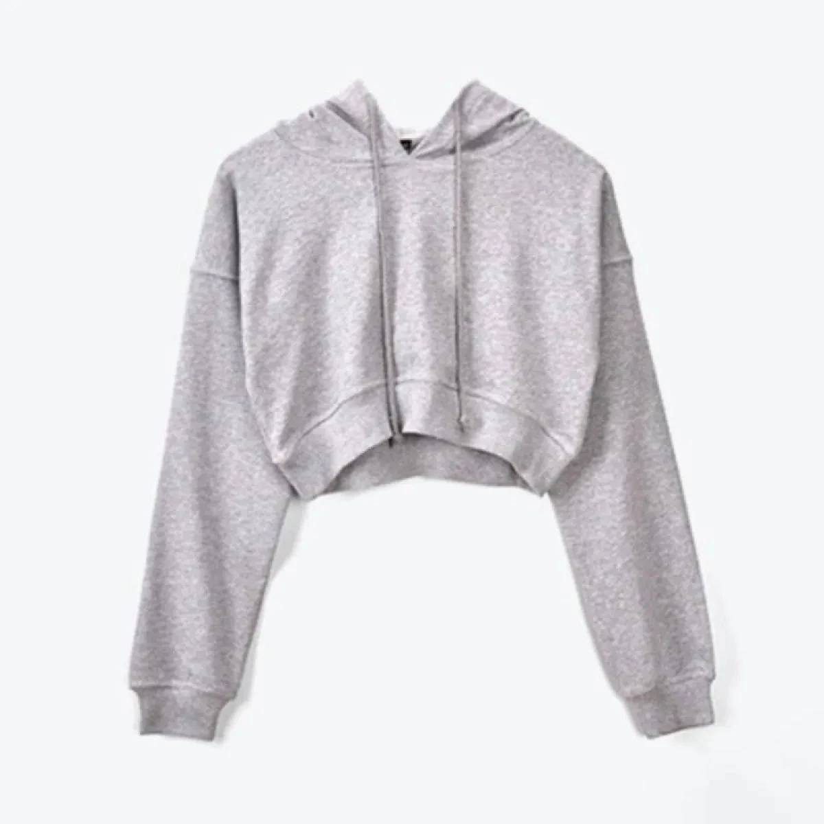 Solid Color Cropped Hoodie - Image 18
