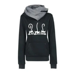 Cute Cat Hoodies For Women - Warm Autumn Winter Casual Sweatshirt