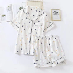 Cute Short Sleeve Home Pajamas