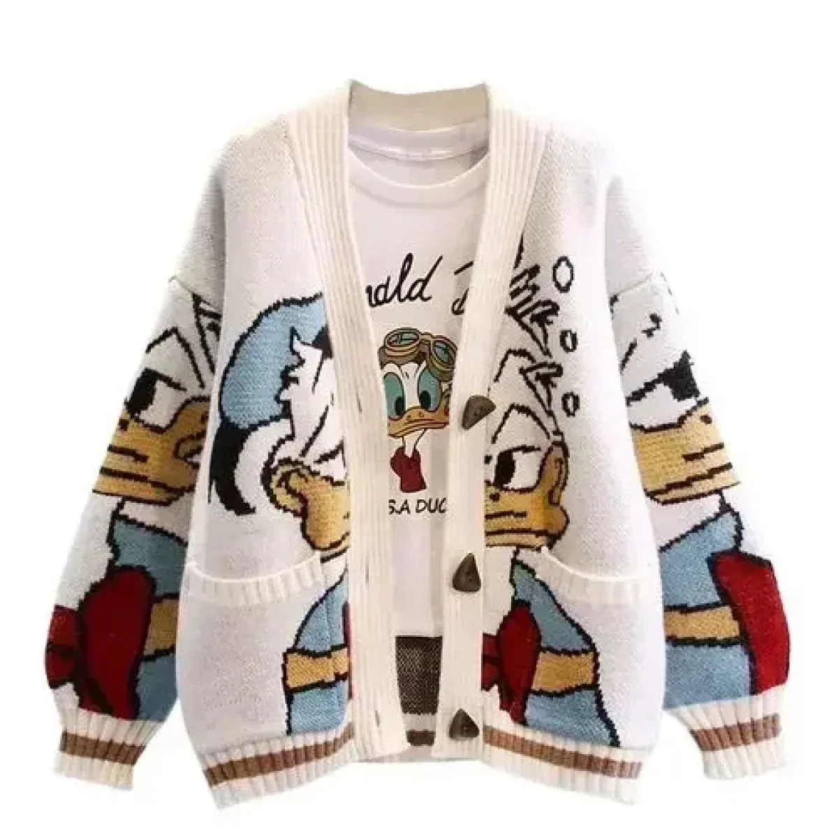 Disney Donald Duck Knitted Cardigans - Image 7
