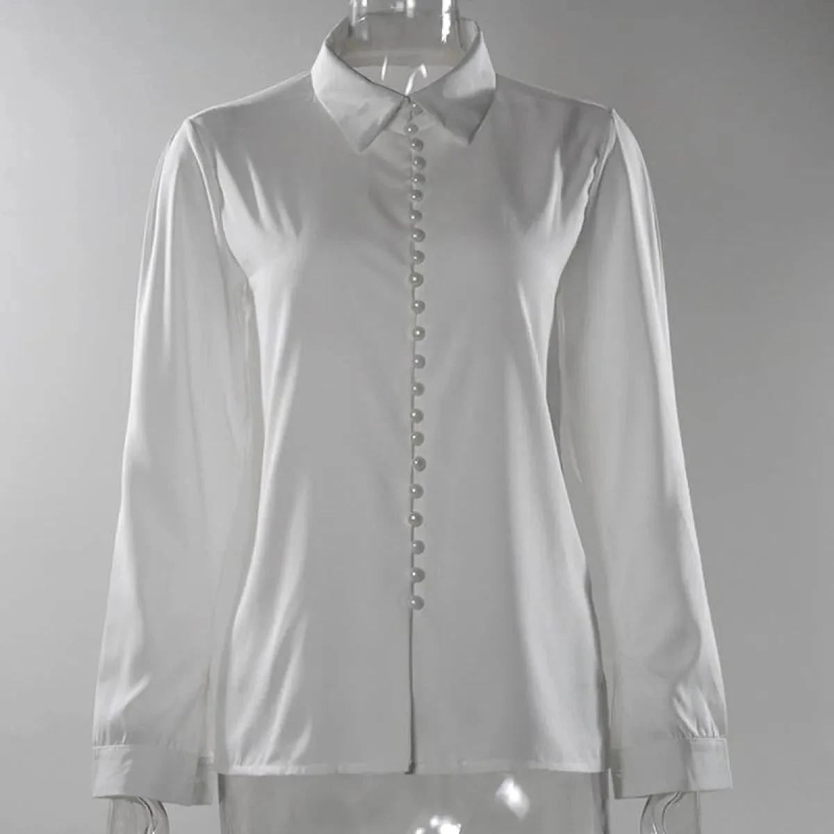 Women's Elegant Buttons Blouse - Image 10