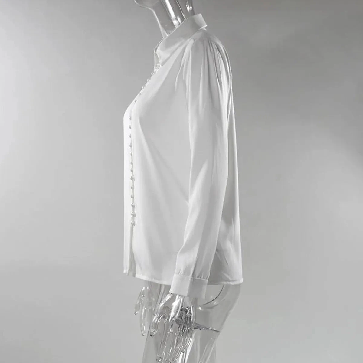 Women's Elegant Buttons Blouse - Image 11