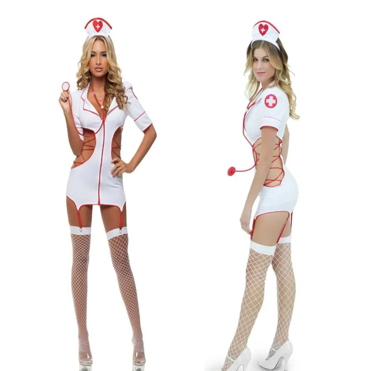 Erotic Nurse Babydoll Costume - Image 4