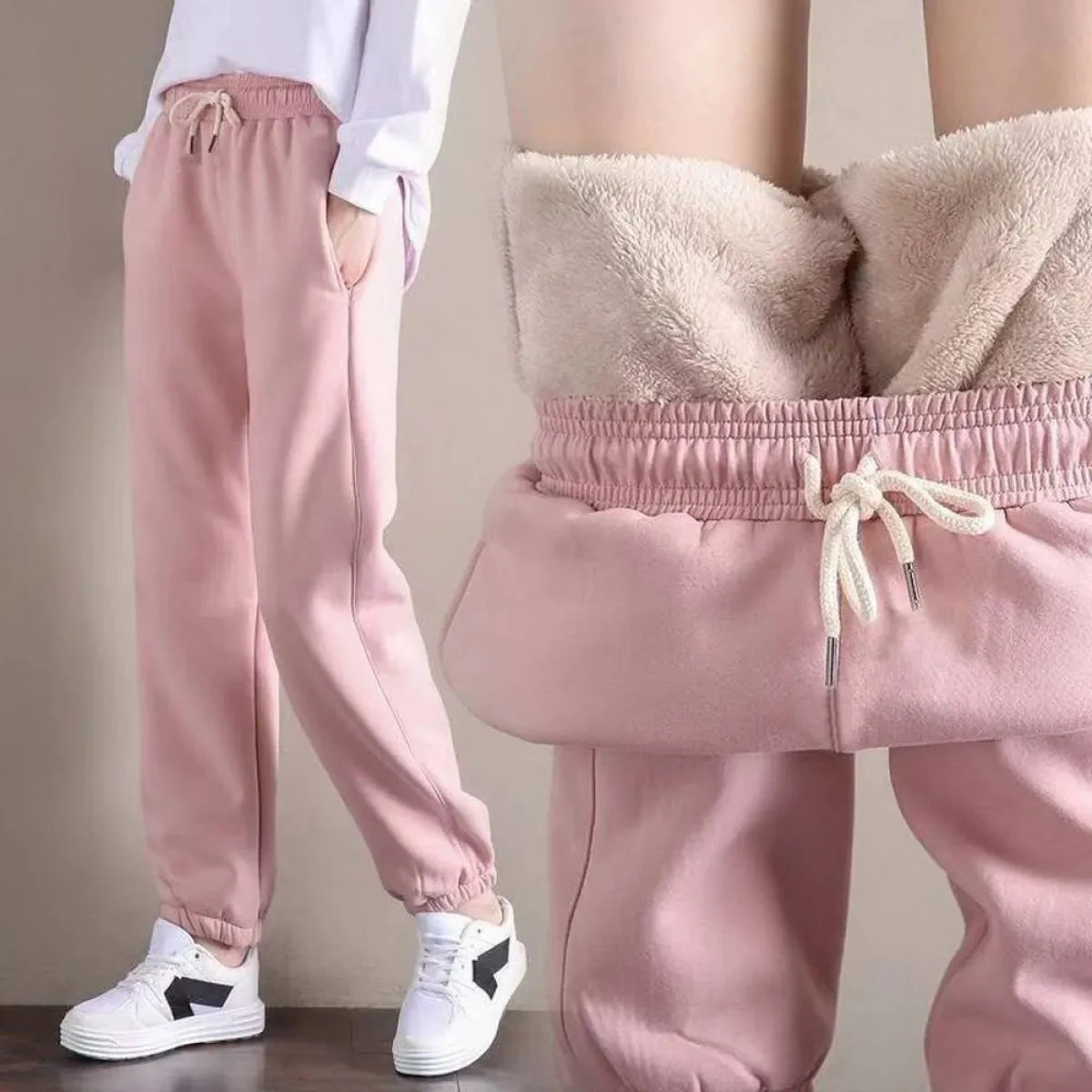 Thick Fleece Joggers - Image 2
