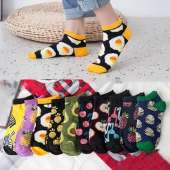 Fruits Printed Harajuku Socks