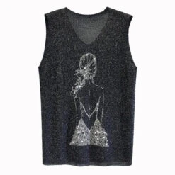 Glitter Print Tank Top