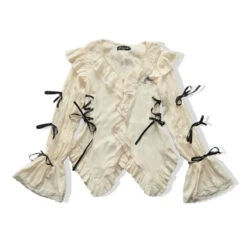 Gothic Lace Blouse – Irregular Harajuku Lolita Top