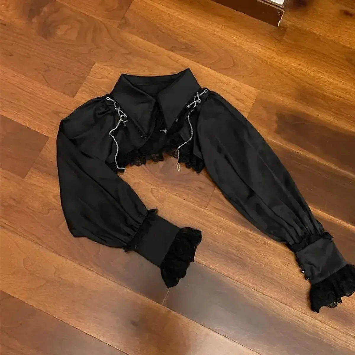 Gothic Victorian Lolita Dress - Punk Lace & Bow - Image 6