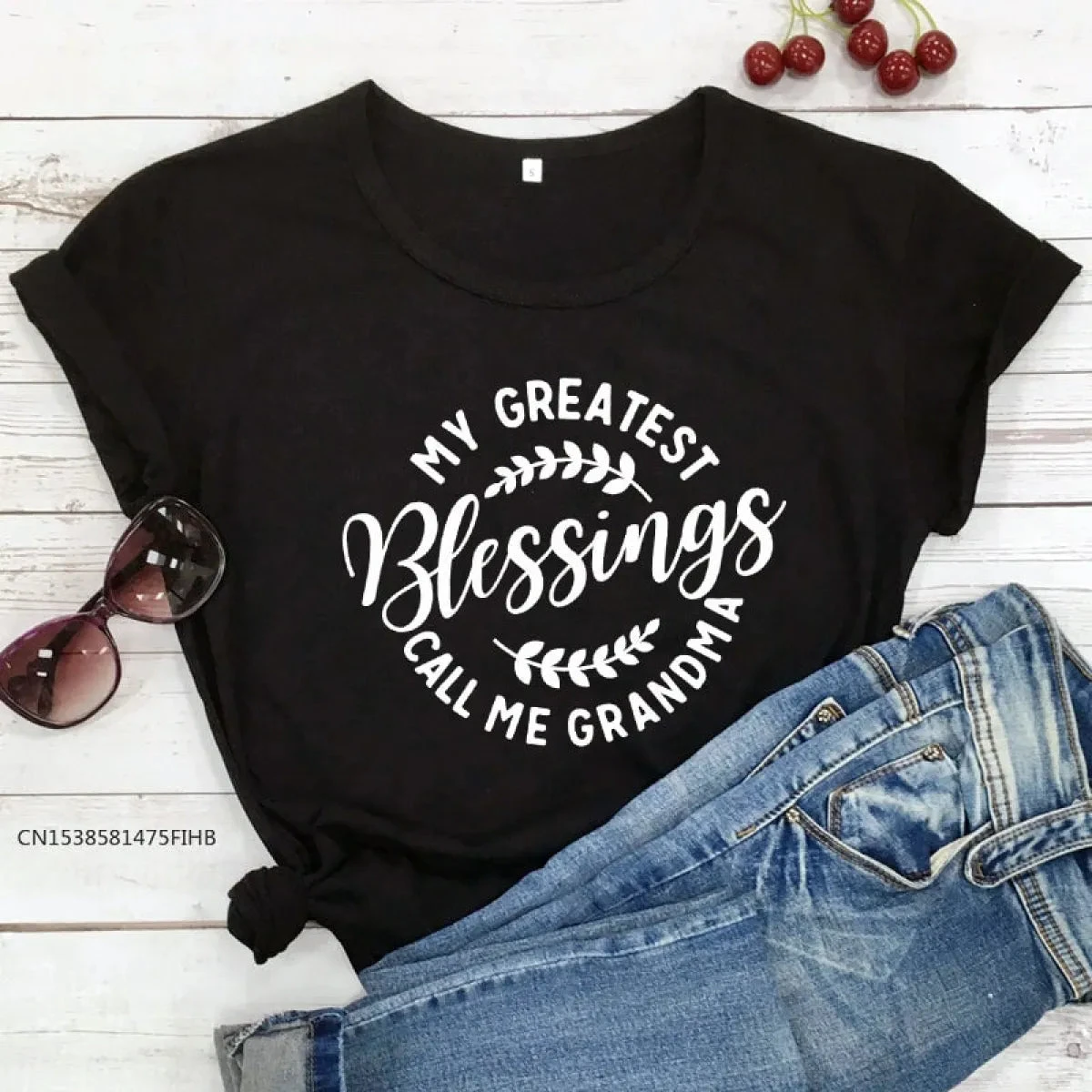 My Greatest Blessings Call Me Grandma T-Shirt - Image 3