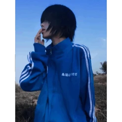 Grunge Streetwear Zipper Hoodie