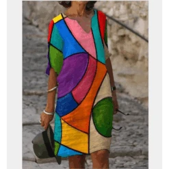 Half-Sleeved Summer Dress