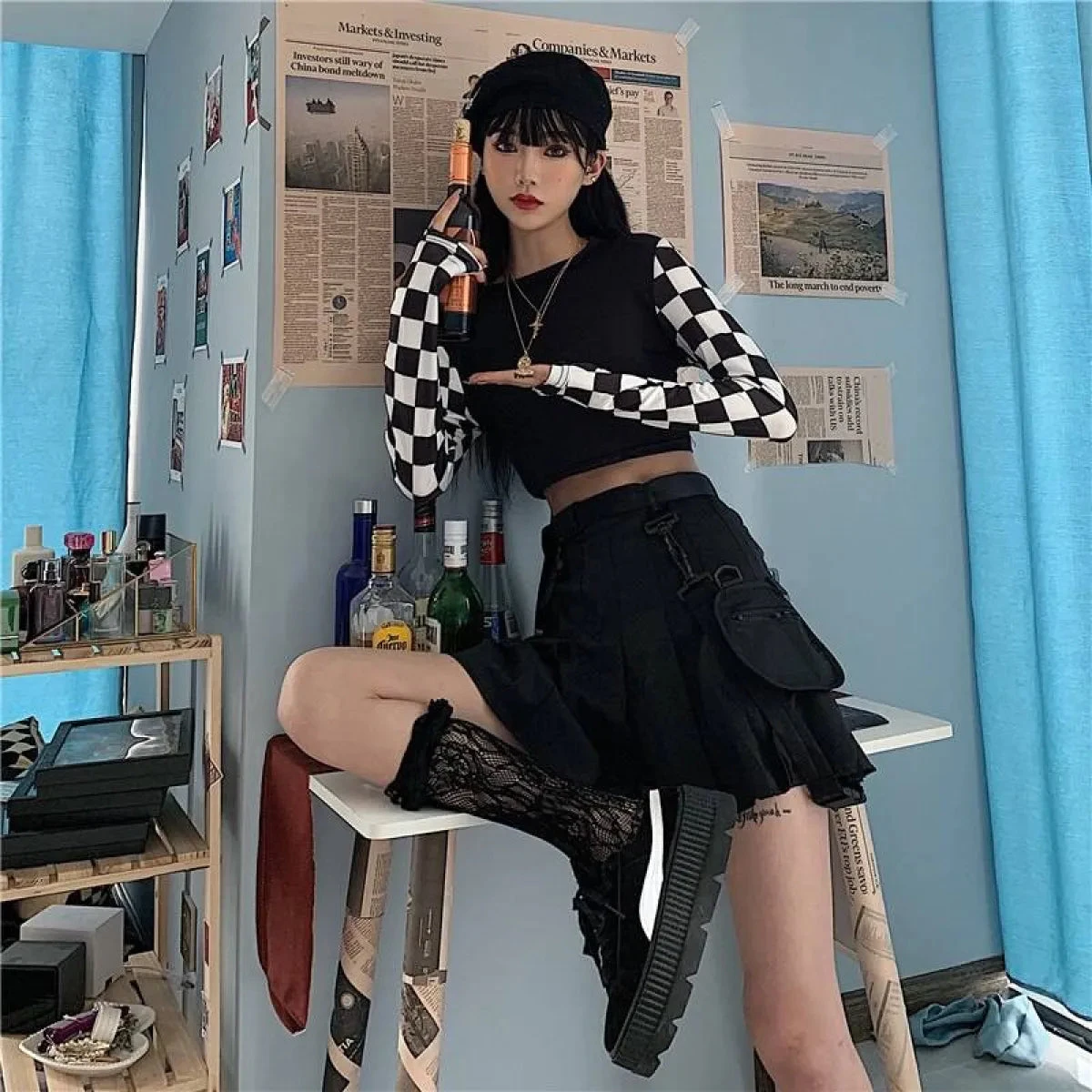 Harajuku Checkered Shirt - Image 10