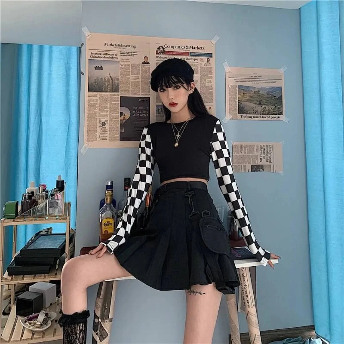 Harajuku Checkered Shirt - Image 11