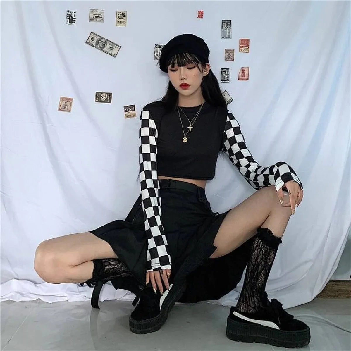 Harajuku Checkered Shirt - Image 13