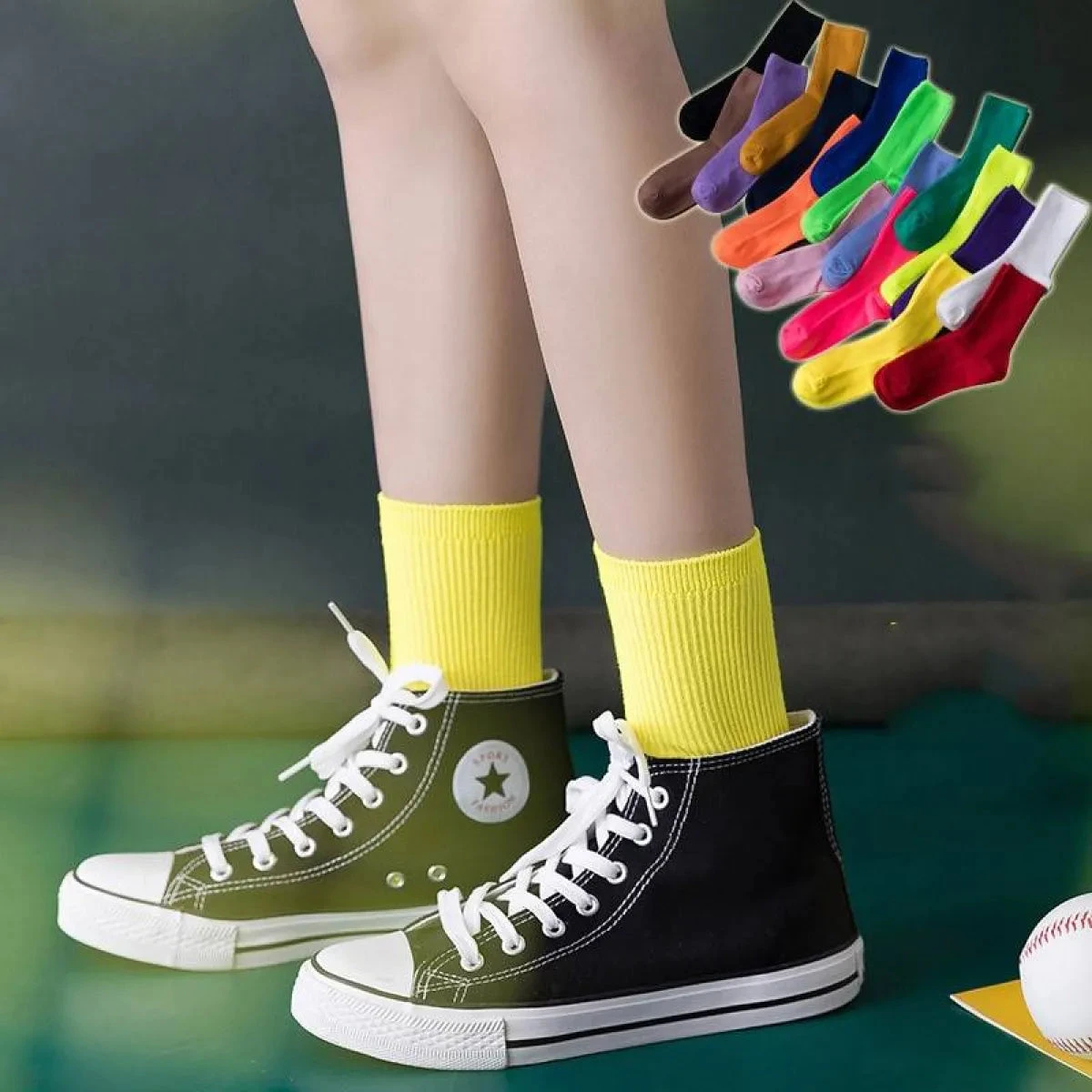 Harajuku Fluorescent Socks - Image 10