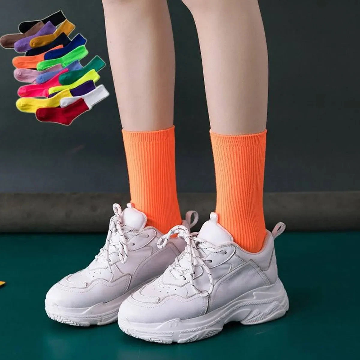 Harajuku Fluorescent Socks - Image 2