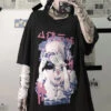 Heart Love Anime Oversized Tee