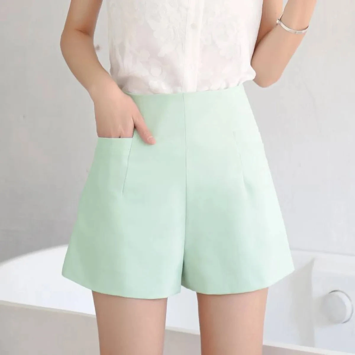 High Waist Korean Shorts - Image 5