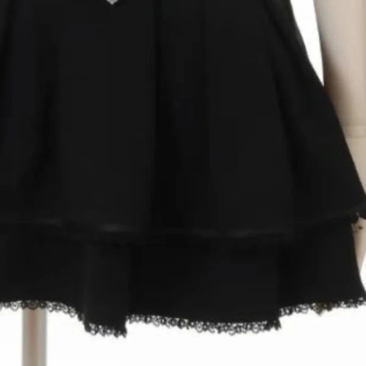 High Waist Lolita Mini Skirt – Sweet Lace & Bow Details - Image 5