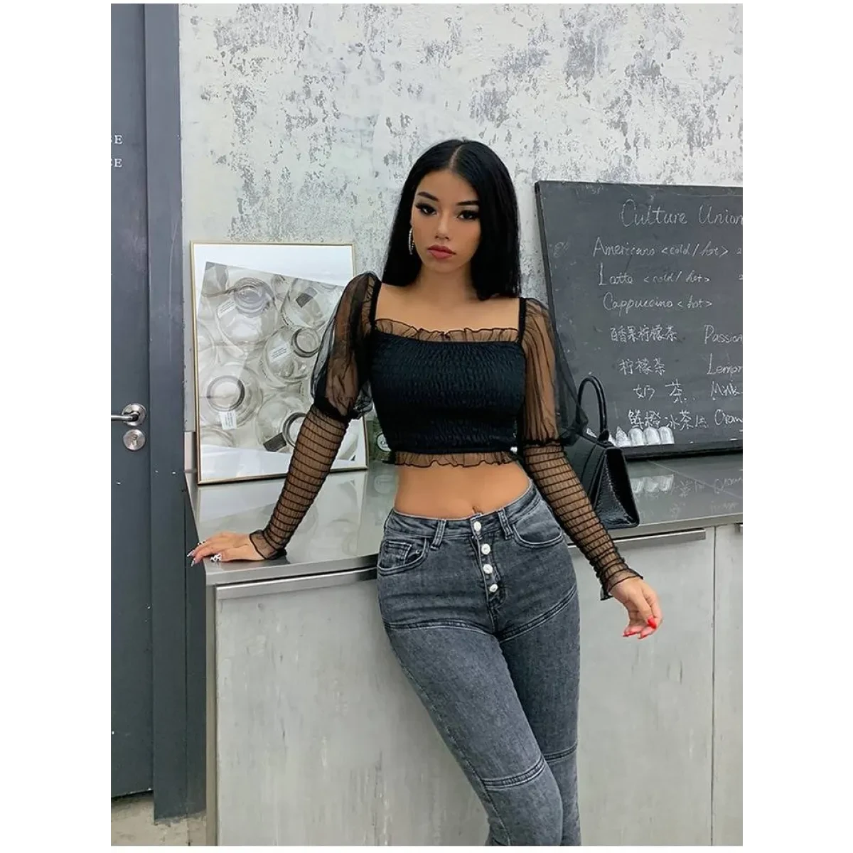 Women's High Waist Skinny Jeans - Image 12