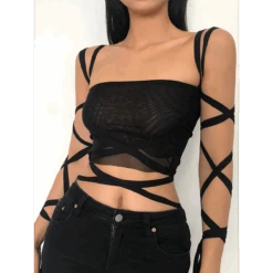 Dark Ice Punk Lace Camis