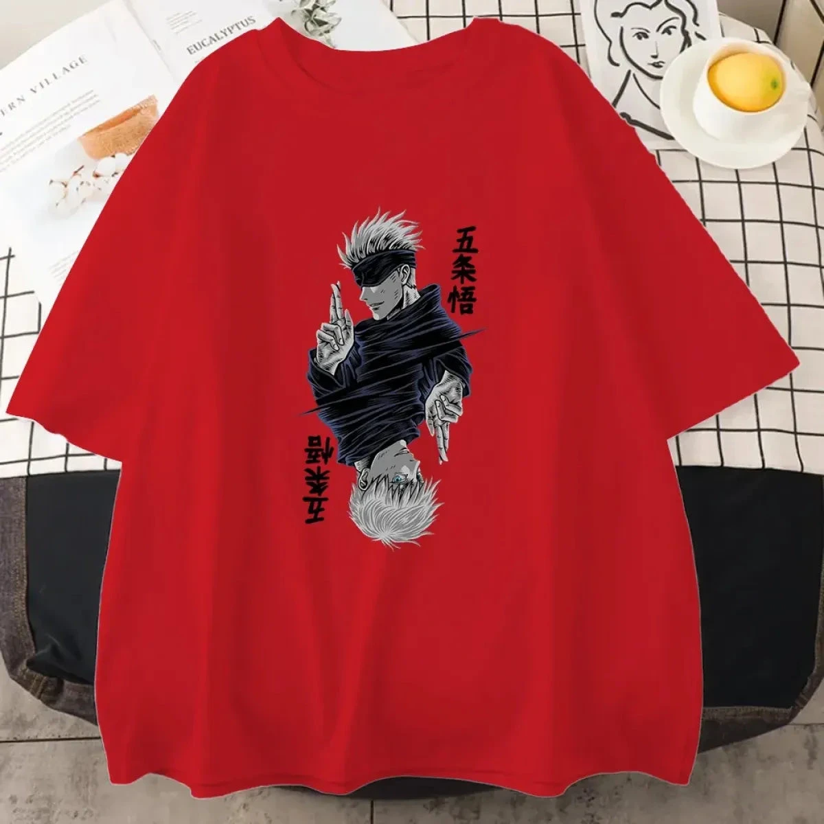 Jujutsu Kaisen Satoru Gojo Anime Print T-shirt - Image 9