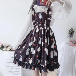 Kawaii Bunny Strawberry Lolita Dress