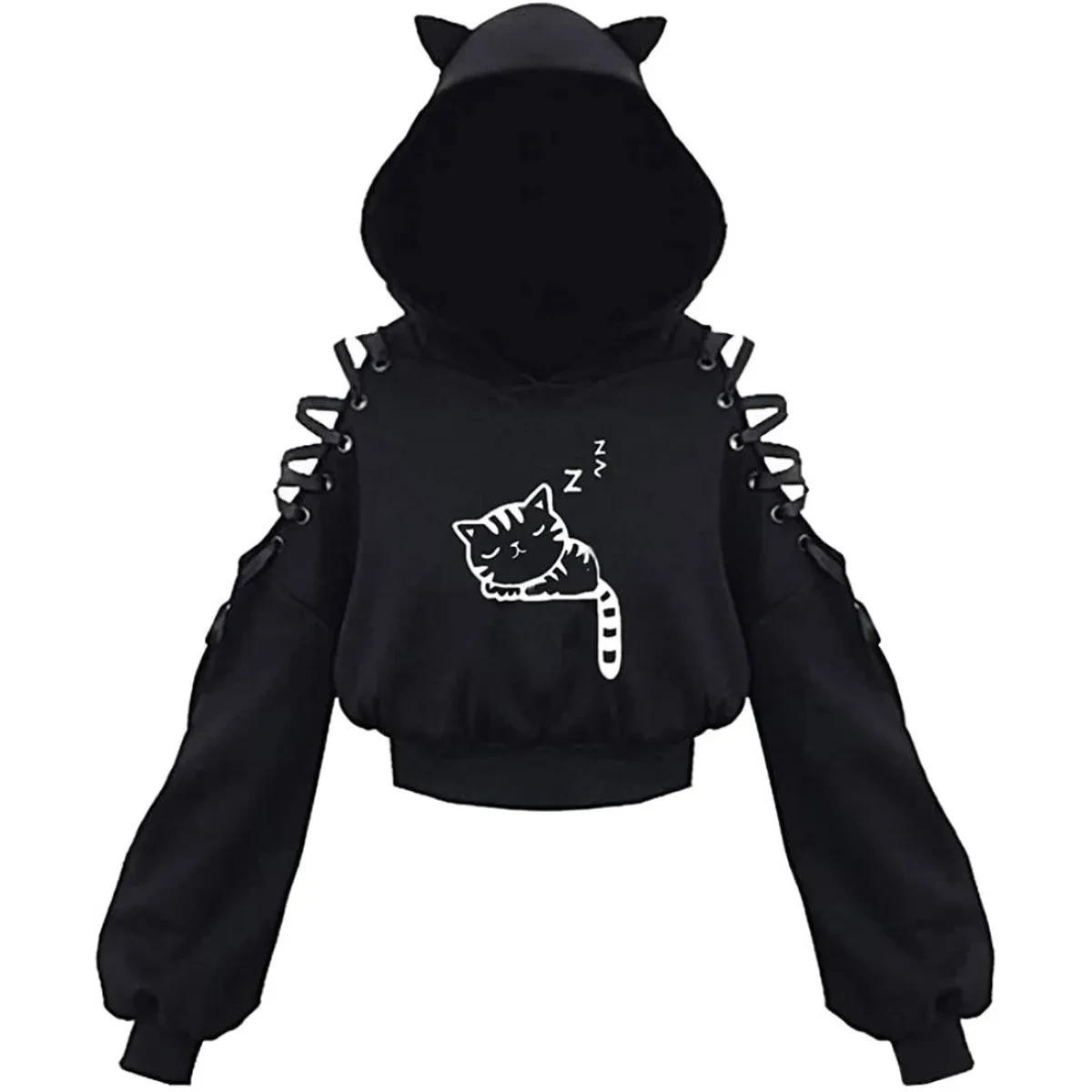 Kawaii Cat Ears Hoodie - Image 13