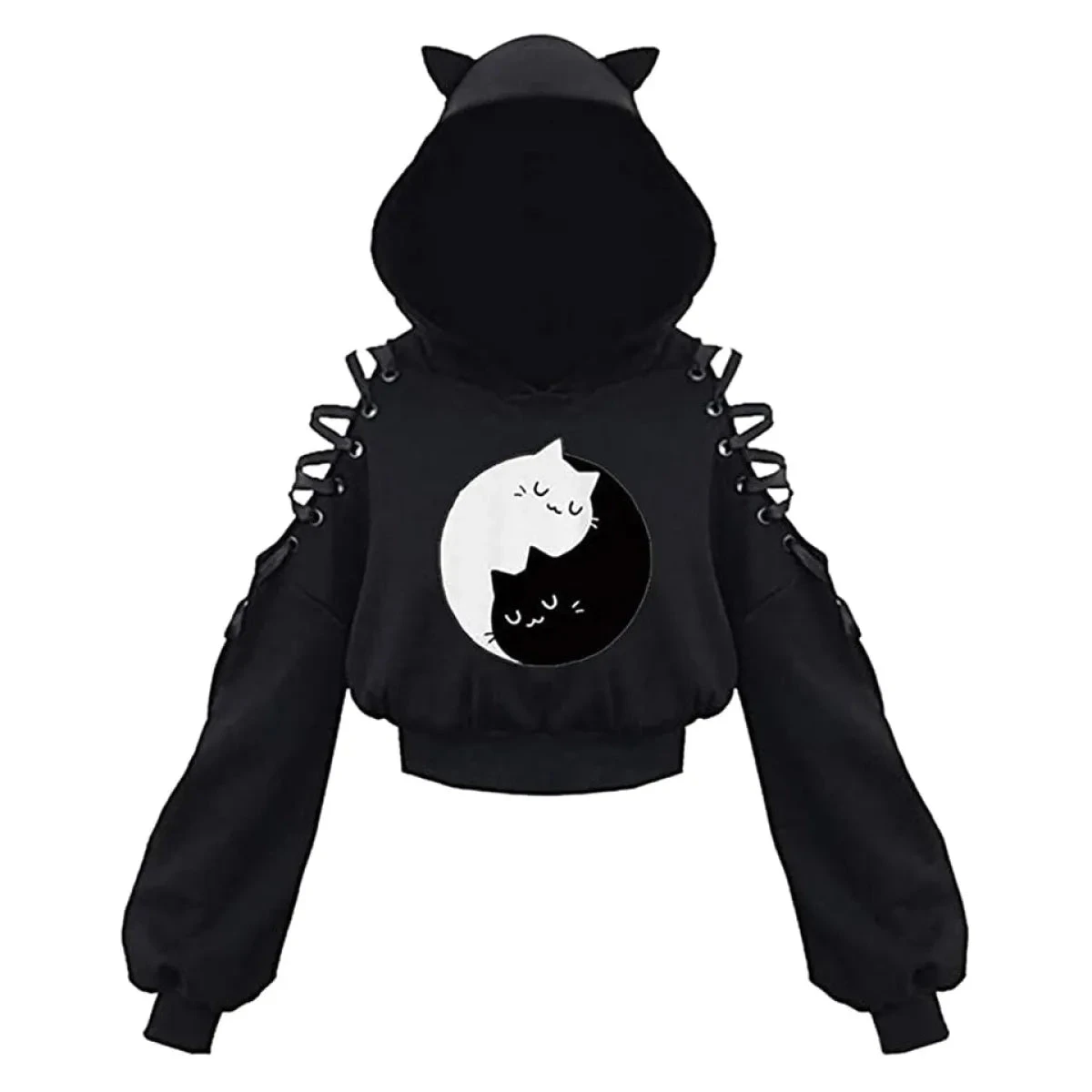Kawaii Cat Ears Hoodie - Image 3