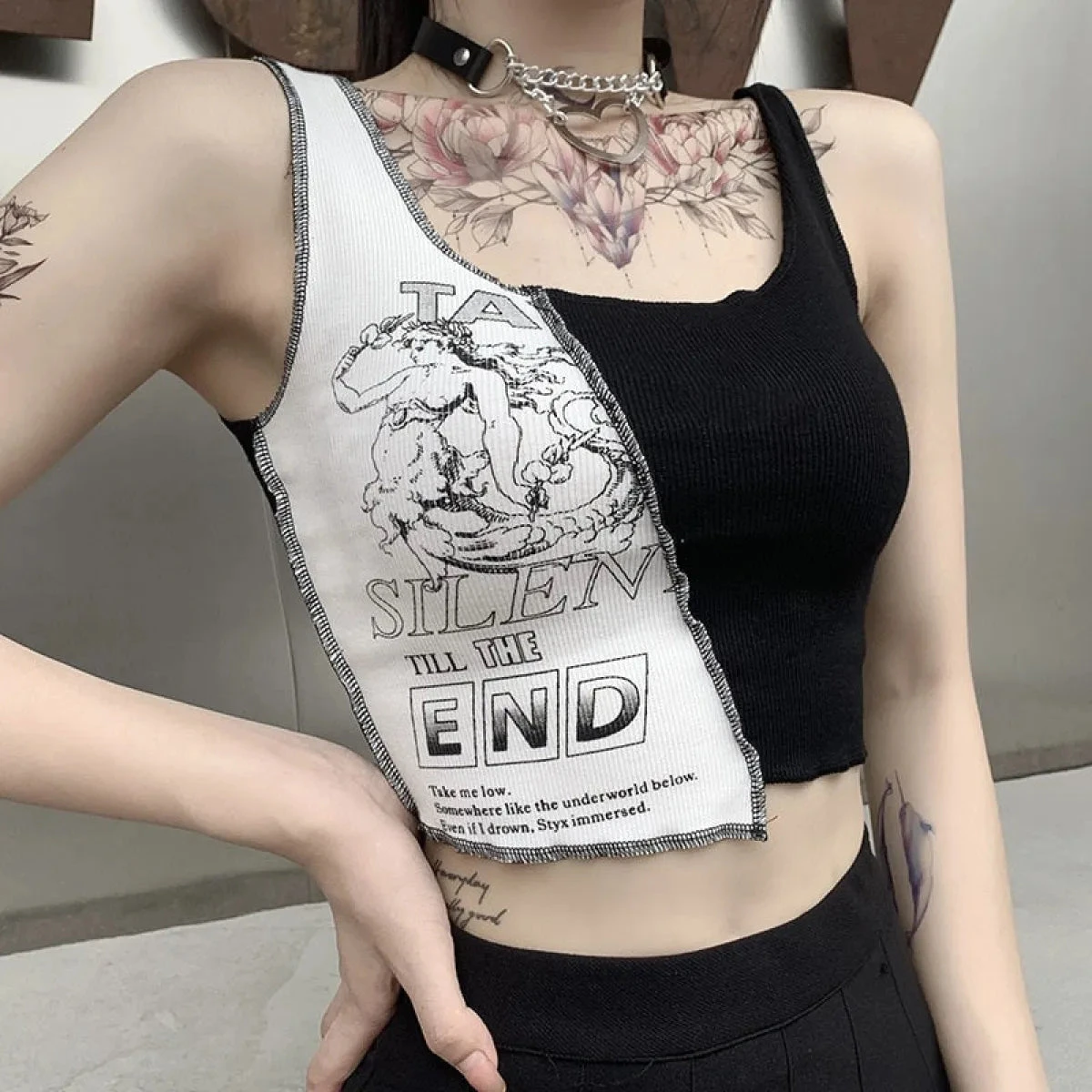 Silent Till The End Crop Top - Image 2
