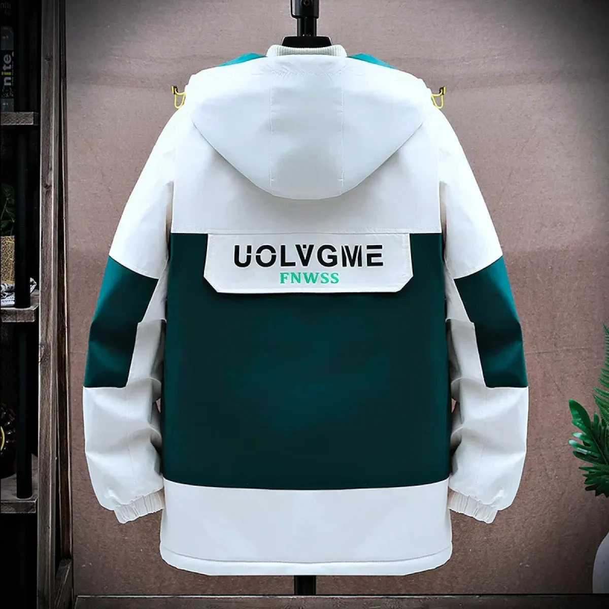 Men's Color-Block Hooded Jacket - Image 2